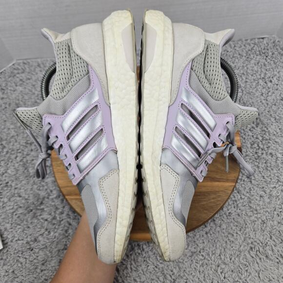 Adidas Womens 9 Ultra Boost DNA S&L Grey Two Casual Lifestyle Gym Running Shoe - Picture 7 of 12